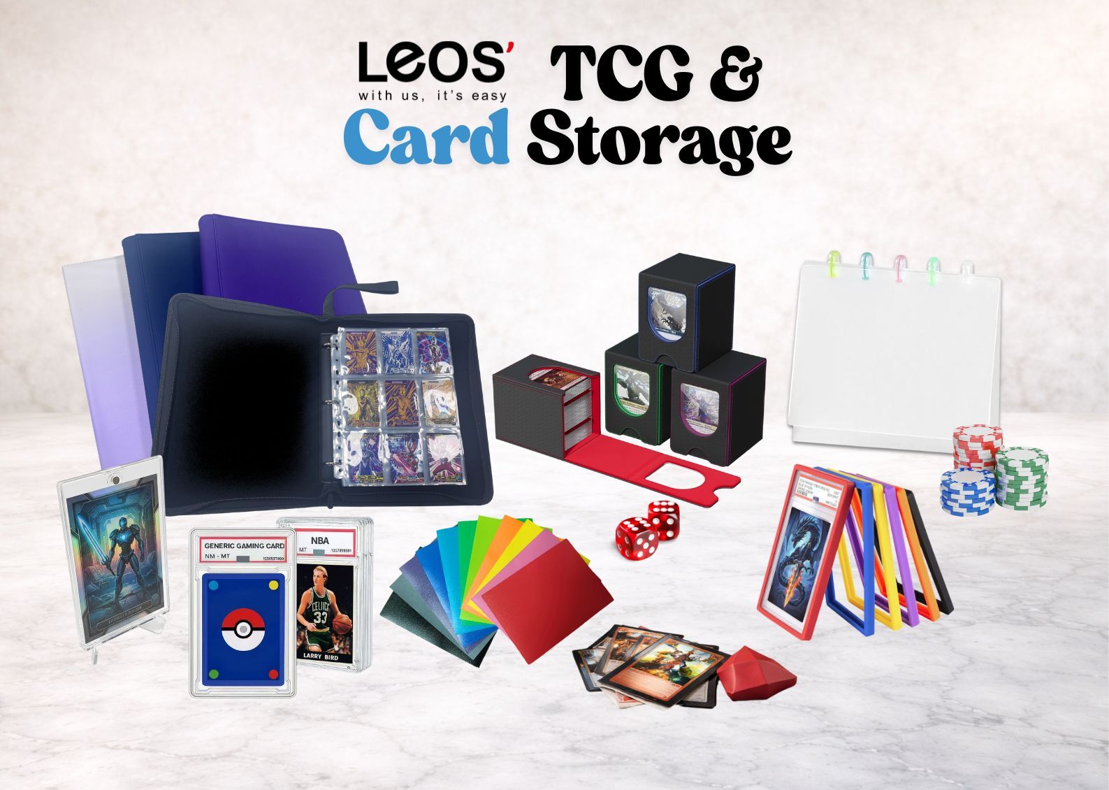 Leos' منتجات TCG وتخزين البطاقات